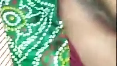 Desi Bhabhi anal poking with a candle