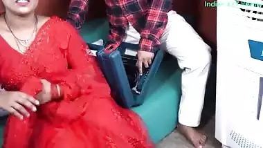 Indian XXX Cooler repair man fuck in hindi