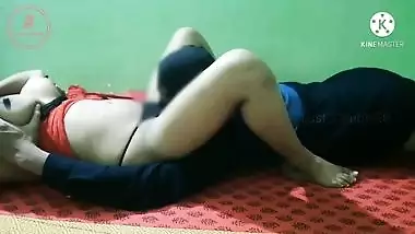 Big tits milf posing in a sexy red costume (Part-3/5) Big boobs sucking and missionary fuck!