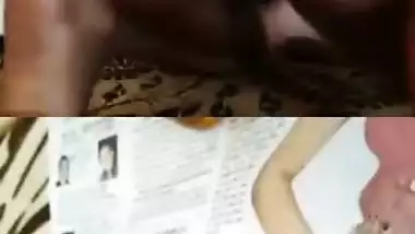 Desi woman with skinny body and boyfriend wank together with sex toys