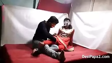 Indian Bhabhi In Traditional Outfits Having Rough Hard Risky Sex With Her Devar