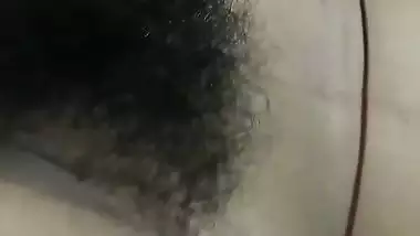 Shy GF hairy pussy capture by boyfriend before sex