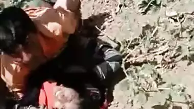 Dehati outdoor sex caught on livecam by a voyeur