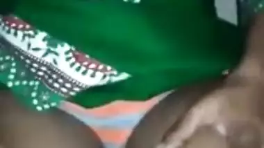 Green Salwar Desi college babe showing boobs pussy & fucking again with her boyfriend