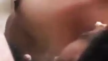 Desi wife sucks XXX dick and receives cum on her boobs in MMS video