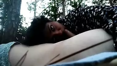 Indian Girl Mathumitha Fucking Her White Boyfriend Outdoor