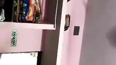 Today Exclusive- Bhabhi Wearing Cloths After Bath Part 2