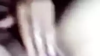 Beautiful cute horny girl fingering pussy selfie