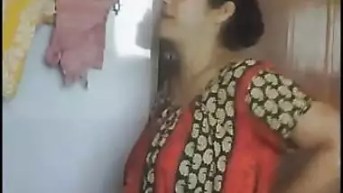 Desi wife comes to the shower and gets naked to washing XXX body