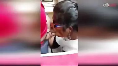 Desi wealthy store owner sucks salesman's dick for cash XXX dirty money